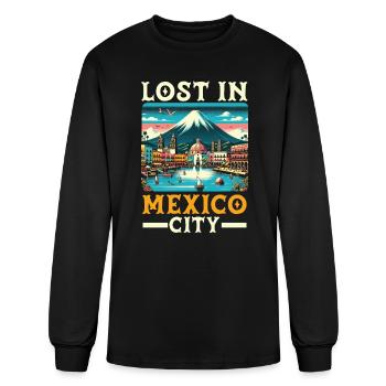 Mexico City Mexico Vacation Mexico Travel Mexican - Men's Long Sleeve T-Shirt - black - Front