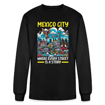 Mexico City Mexico Vacation Mexico Travel Mexican - Men's Long Sleeve T-Shirt - black - Front