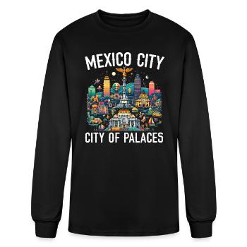 Mexico City Mexico Vacation Mexico Travel Mexican - Men's Long Sleeve T-Shirt - black - Front