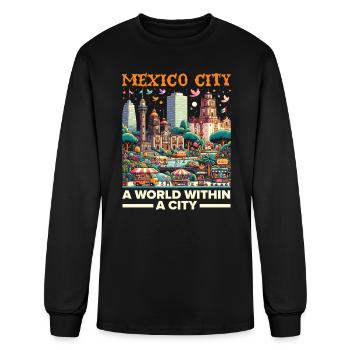 Mexico City Mexico Vacation Mexico Travel Mexican - Men's Long Sleeve T-Shirt - black - Front