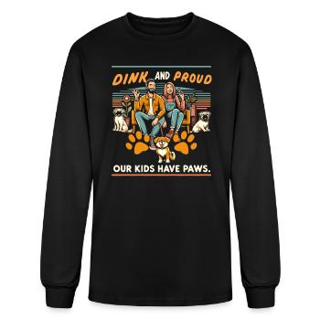 Dual Income No Kids Marriage Married Couple DINK - Men's Long Sleeve T-Shirt - black - Front