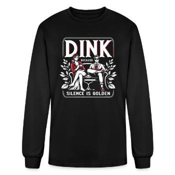 Dual Income No Kids Marriage Married Couple DINK - Men's Long Sleeve T-Shirt - black - Front