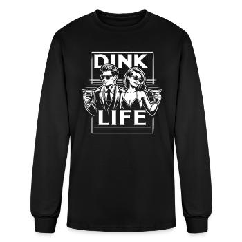 Dual Income No Kids Marriage Married Couple DINK - Men's Long Sleeve T-Shirt - black - Front