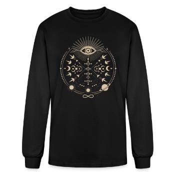Cosmic Energy Life Energy Universal Force - Men's Long Sleeve T-Shirt - black - Front