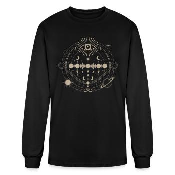 Cosmic Energy Life Energy Universal Force - Men's Long Sleeve T-Shirt - black - Front