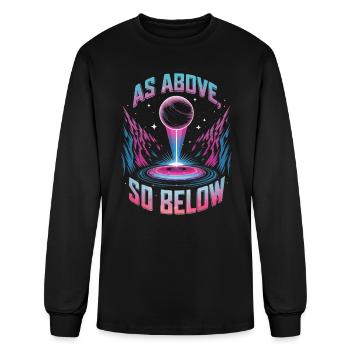 Cosmic Energy Life Energy Universal Force - Men's Long Sleeve T-Shirt - black - Front