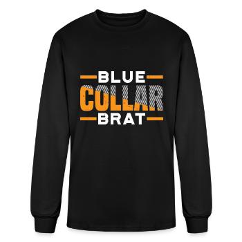 Blue Collar Brat 7 - Men's Long Sleeve T-Shirt - black - Front