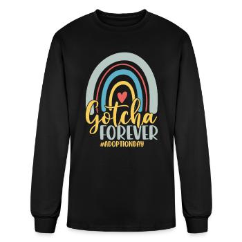Adoption Day Family kids Children Foster Care - Men's Long Sleeve T-Shirt - black - Front