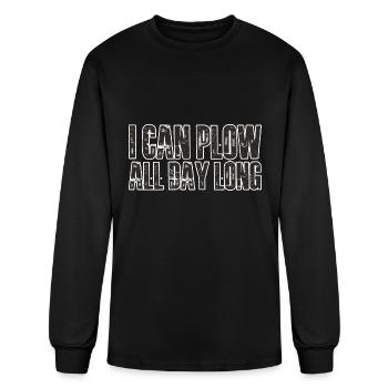 I Can Plow All Day Long 4 - Men's Long Sleeve T-Shirt - black - Front