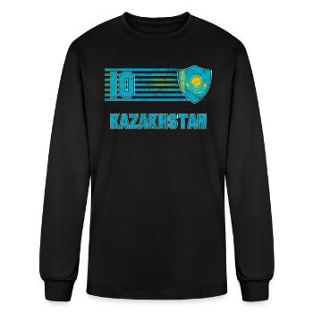 Kazakhstan - Men's Long Sleeve T-Shirt - black - Front