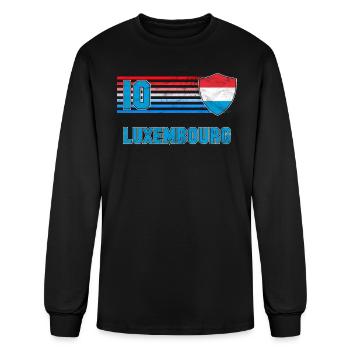 Luxembourg - Men's Long Sleeve T-Shirt - black - Front