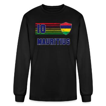 Mauritius - Men's Long Sleeve T-Shirt - black - Front