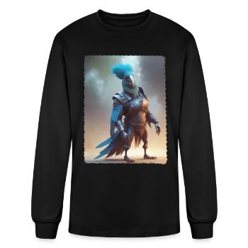 parrot - Men's Long Sleeve T-Shirt - black - Front