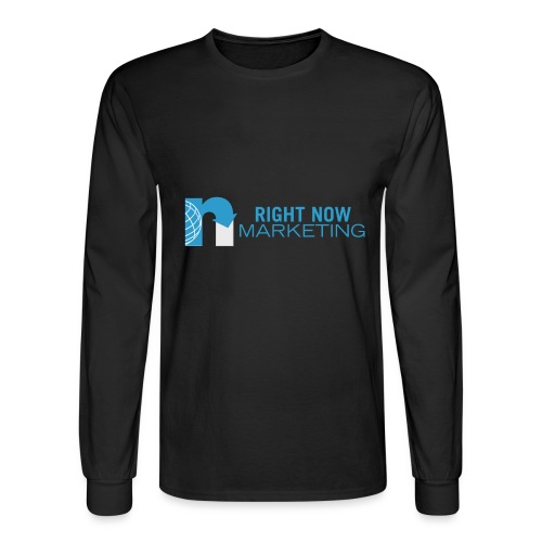 Right Now Marketing Full Logo - Men's Long Sleeve T-Shirt
