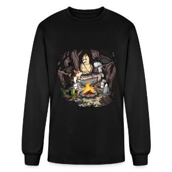 A Forest Reading - Men's Long Sleeve T-Shirt - black - Front