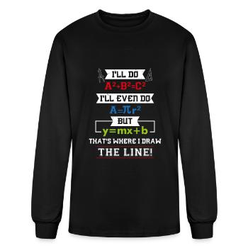 Math Math Teacher Gifts - Men's Long Sleeve T-Shirt - black - Front