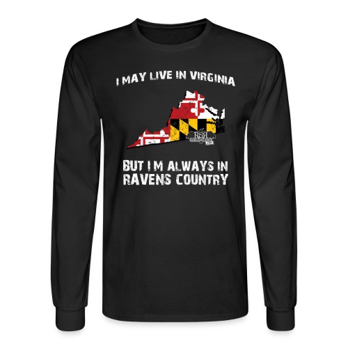 RavensCountryTee Virginia 07 07 1 png - Men's Long Sleeve T-Shirt