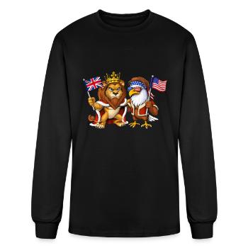 Héritage américain birbrique - T-shirt à manches longues Homme - noir - Devant