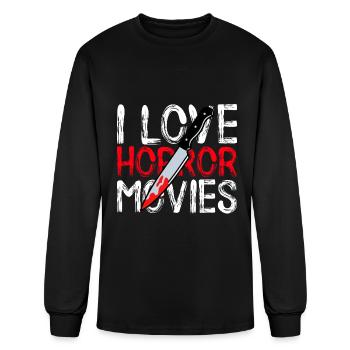 I Love Horror Movies - Men's Long Sleeve T-Shirt - black - Front