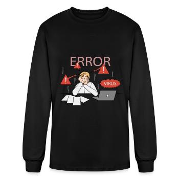 Error Sign - Men's Long Sleeve T-Shirt - black - Front