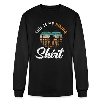 Hiking Hiking Shirt - Men's Long Sleeve T-Shirt - black - Front