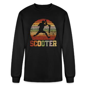 Stunt Scooter Scooter - Men's Long Sleeve T-Shirt - black - Front
