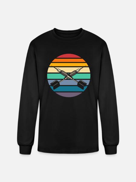 Retro Dart Darts - Men's Long Sleeve T-Shirt - black