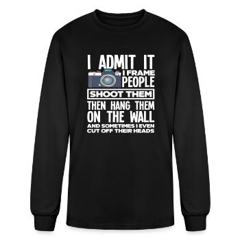 Funny Photographer Photographer - Men's Long Sleeve T-Shirt - black - Front