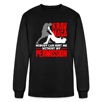 Krav Maga Self -defense - Men's Long Sleeve T-Shirt - black - Front
