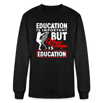 Krav Maga Women Self -defense - Men's Long Sleeve T-Shirt - black - Front