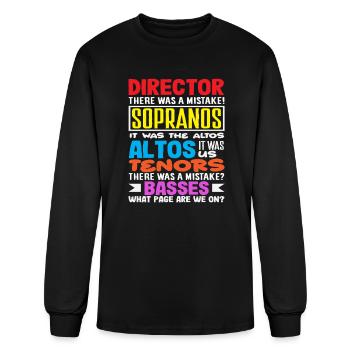 Musical Lover Sopranos Altos Tenors Basses Fun - Men's Long Sleeve T-Shirt - black - Front