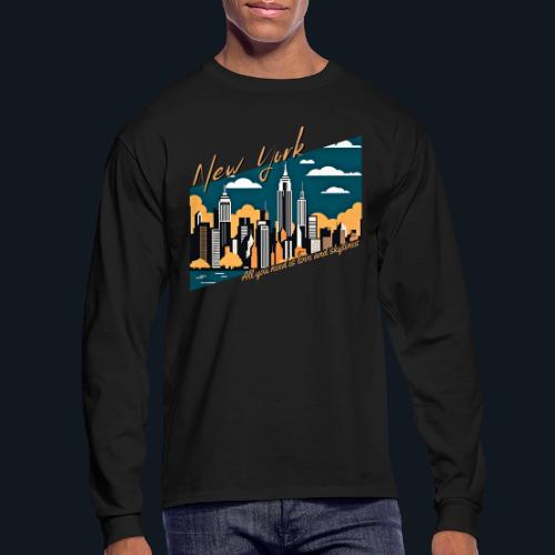 New York All you need is love and skylines - Men's Long Sleeve T-Shirt