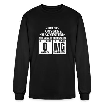 Oxygen & Magnesium going out OMG - Men's Long Sleeve T-Shirt - black - Front