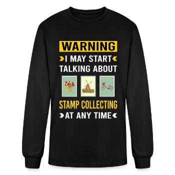 Stamp Collecting Stamps Philately Philatelist - Men's Long Sleeve T-Shirt - black - Front