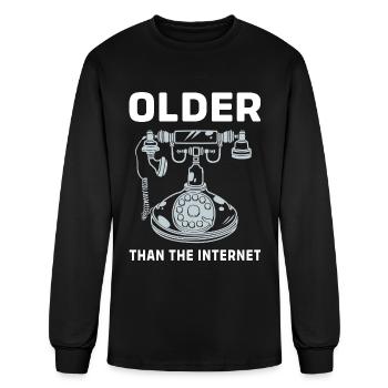 Rotary Dial Phone - Men's Long Sleeve T-Shirt - black - Front