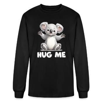 Cute Koala Hug Me - Men's Long Sleeve T-Shirt - black - Front