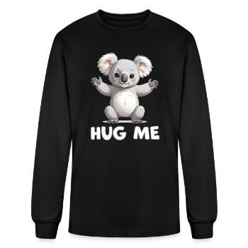 Cute Koala Hug Me - Men's Long Sleeve T-Shirt - black - Front