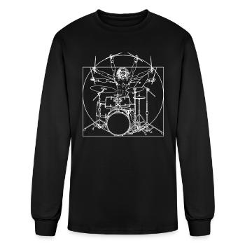 Drums - Men's Long Sleeve T-Shirt - black - Front