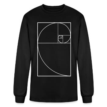 Golden Spiral - Men's Long Sleeve T-Shirt - black - Front