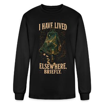 I Have Lived Elsewhere, Briefly - Men's Long Sleeve T-Shirt - black - Front