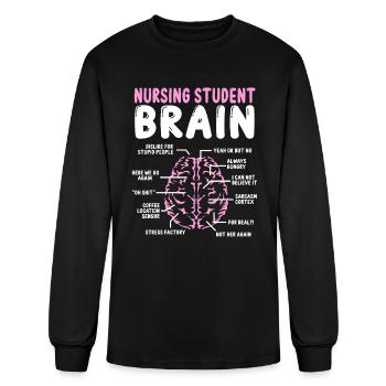 Nursing School Graduation Party Nursing Student - Men's Long Sleeve T-Shirt - black - Front
