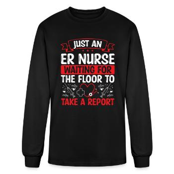 Emergency Room Nurse Emergency Room Technician - Men's Long Sleeve T-Shirt - black - Front