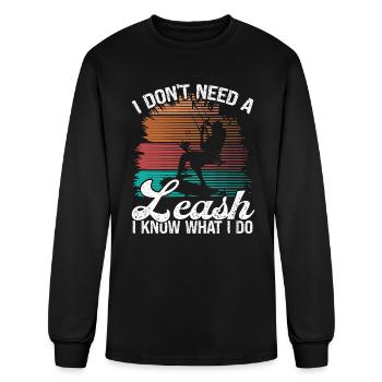 Kiteboarder I dont need a Leash Kitesurfer - Men's Long Sleeve T-Shirt - black - Front
