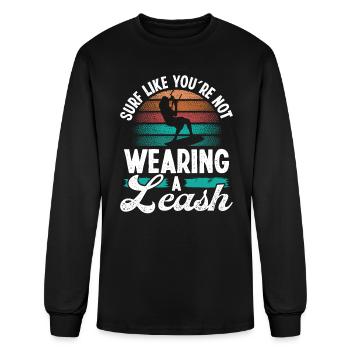 Kieboarder Kite Leash Kitesurfer Retro Kitesurf - Men's Long Sleeve T-Shirt - black - Front