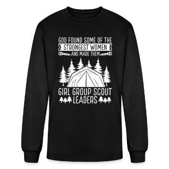 Girl Scout Leader Scouting Women Club Scouting - Men's Long Sleeve T-Shirt - black - Front