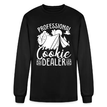Girl Scout Leader Cookie Dealer Scouting - Men's Long Sleeve T-Shirt - black - Front