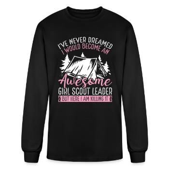 Girl Scout Leader Scouting Women Scouting Clubs - Men's Long Sleeve T-Shirt - black - Front