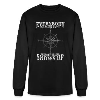 Scouting Group is a Scout Leader Girl Scouts Team - Men's Long Sleeve T-Shirt - black - Front