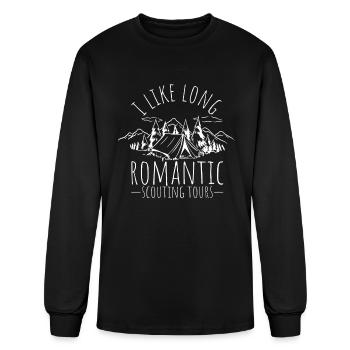 Scout Leader I like long Scouting Walks Girl Scout - Men's Long Sleeve T-Shirt - black - Front