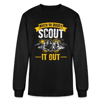 Group Scout it out Girl Scout Leader Boy Scouts - Men's Long Sleeve T-Shirt - black - Front